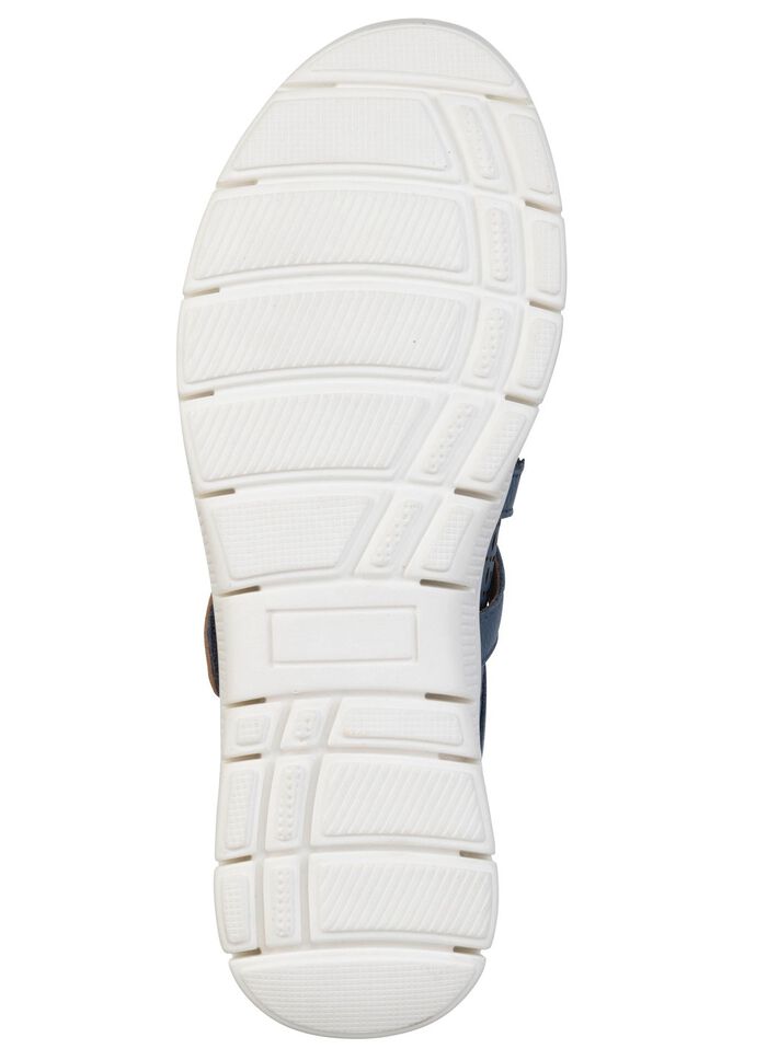 ELENA EDEN, sommerliche Damen-Spangenschuhe, Weite H, mit herausnehmbarem Fussbett JEANS