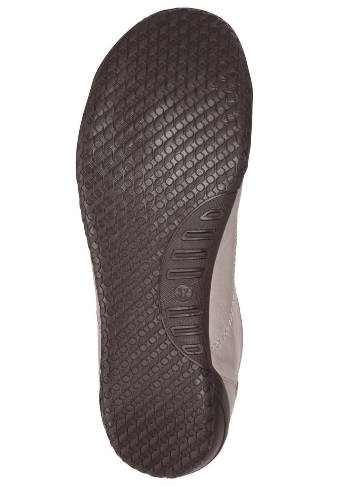 Andrea Conti Schn&uuml;rschuh mit Kontrast-Einfassung BEIGE