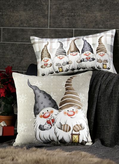 Kissenbezug Wichtel mit Reissverschluss 