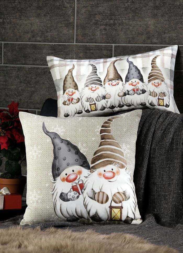 Kissenbezug Wichtel mit Reissverschluss 