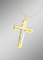 Kreuz-Anh&auml;nger in Bicolor 