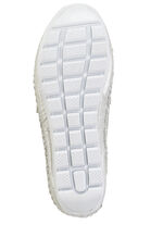 Gemini Mokassin-Slipper aus weichem, glänzend geprägtem Nappaleder MATTSILBER