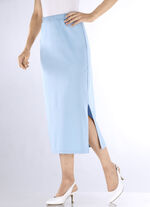 Rock in schmaler Schnittführung HELLBLAU