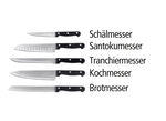 Messerblock, 6-teilig, mit 5 Messern 