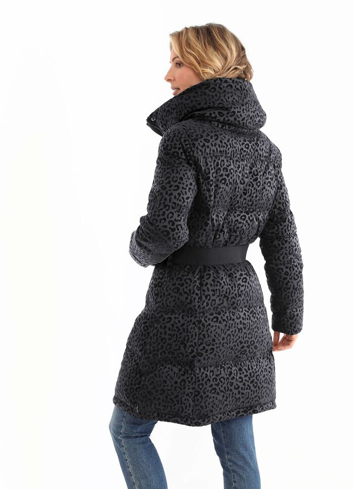 Kurzmantel mit Stretchg&uuml;rtel 