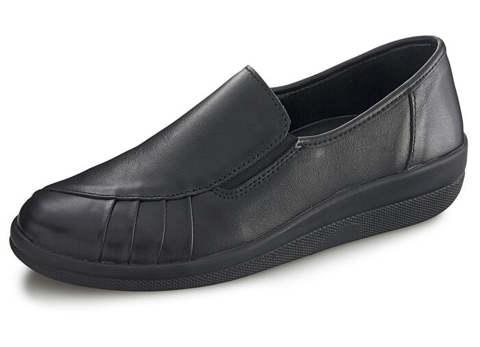 Slipper mit Wechselfussbett SCHWARZ