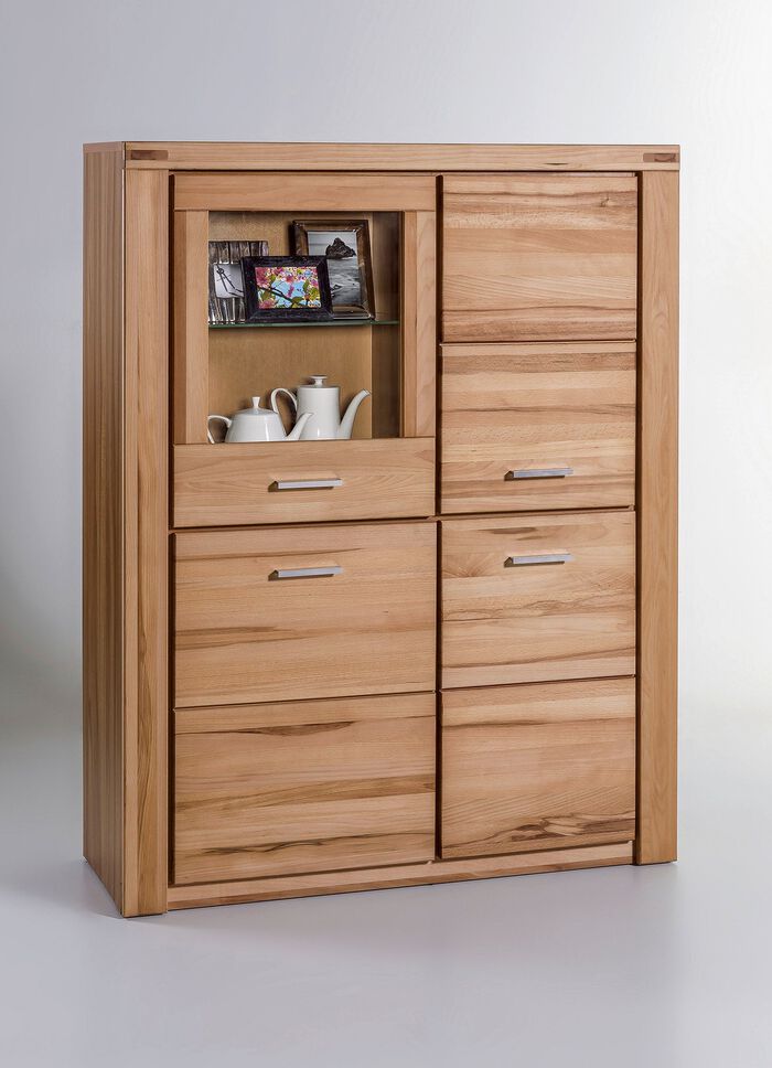 Highboard mit Massivholzfronten 