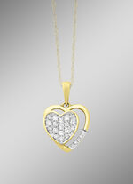 Funkelnder Herz Anhänger 