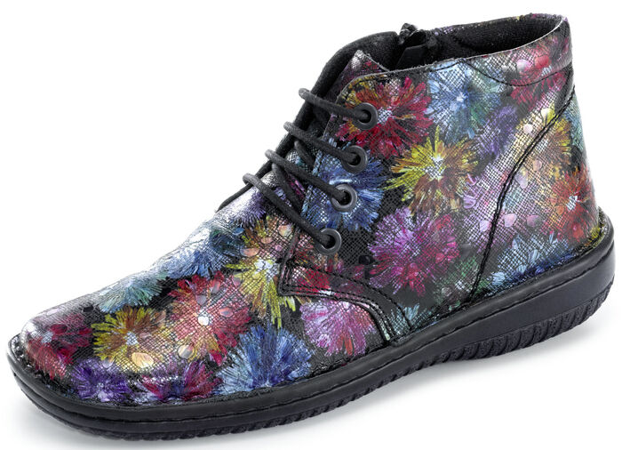 ELENA EDEN, schicke Damen-Boots, Weite G, mit herausnehmbarem Fussbett MULTICOLOR