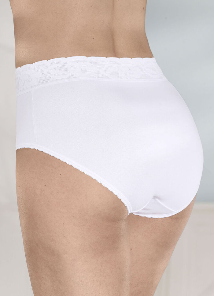 F&uuml;nferpack Slips mit Elastikspitzenbund 