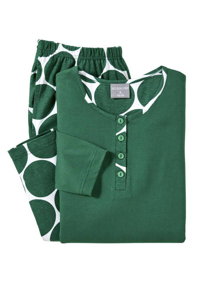 Zweierpack Schlafanz&uuml;ge mit Knopfleiste, langer Hose und Taschen 