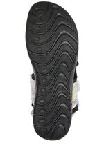 Gemini Trekking-Sandale mit bunter Floral-Prägung WEISS