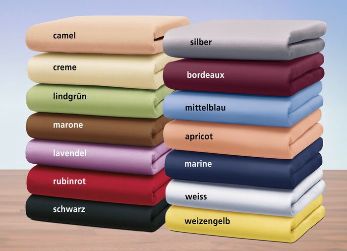 Edel-Jersey-Spannbetttuch mit Elasthan CAMEL