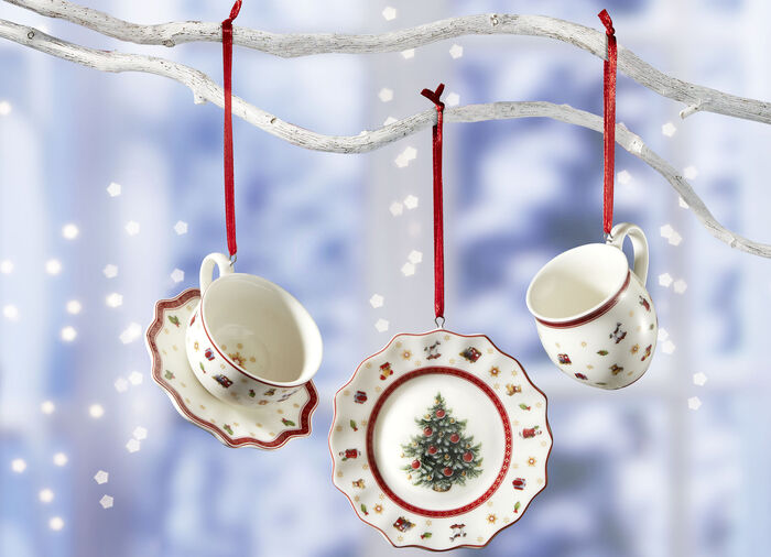 Villeroy & Boch Baumhänger aus Porzellan, 3er-Set 