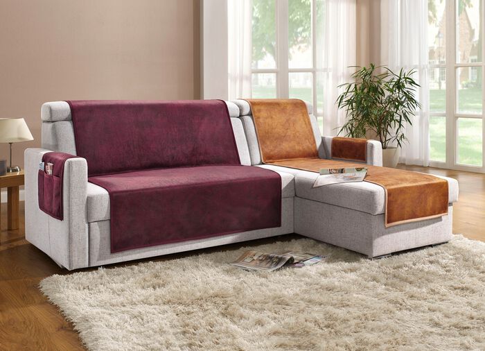 Wohnaccessoires mit Bandeinfassung ROT