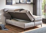 Boxspringbett mit LED-Beleuchtung und Topper 
