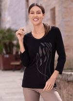 Shirt mit 3/4-langen &Auml;rmeln 