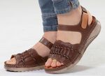 Gemini, leichte Damen-Sandalen, Weite G, aus Leder 