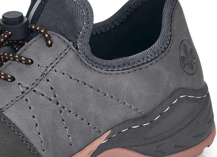 Rieker Sneaker mit herausnehmbarer MemoSoft-Textileinlage GRAU