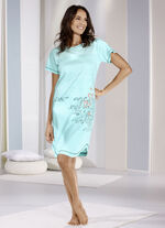 Nachthemd, knielang und kurzen &Auml;rmeln 