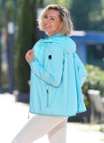 Funktionsjacke mit fester Kapuze BALIBLAU-WEISS