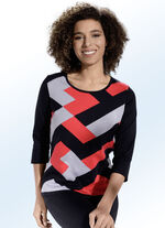 Pullover mit Intarsien-Dessin 