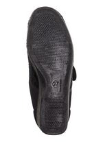 Laurina, klassische Damen-Klettschuhe, mit elastischem Samt SCHWARZ