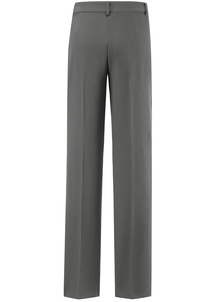 Hose mit silberfarbener Kontrastpaspel 