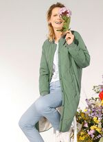 Kurzmantel mit Druckkn&ouml;pfen an den Seitenschlitzen 