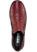 Gemini Stiefelette aus Rind-Nappaleder RUBINROT