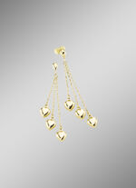 Süsse Herz-Ohrstecker aus Gold