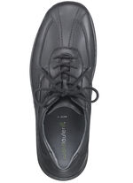 Waldl&auml;ufer, bequeme Herren-Schn&uuml;rschuhe, Weite H, mit herausnehmbarem Fussbett SCHWARZ