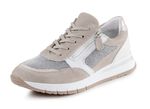 ELENA EDEN Sneaker aus Nappa-, Veloursleder und Textil in Netzoptik 