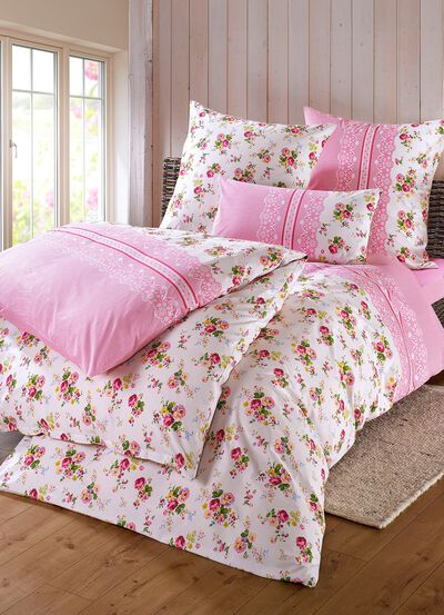 Bettw&auml;sche-Garnitur mit Rei&szlig;verschluss 