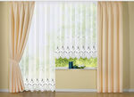 Blumenfenster-Vorhang mit Universalschienenband 