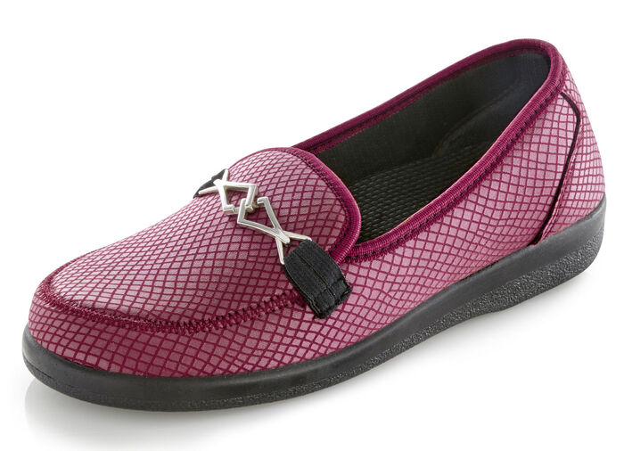 Hausschuh aus weichem Elastikmaterial BORDEAUX