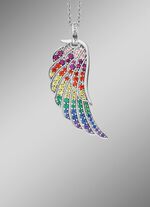 Anh&auml;nger Engelsfl&uuml;gel mit Zirkonia 