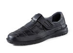 Slipper mit luftigen Durchbrüchen SCHWARZ-GRAU