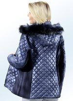 Jacke mit Kunstpelz-Besatz 