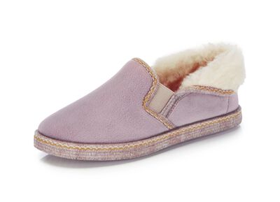 Laurina, warme Damen-Hausschuhe, mit Gummizug 