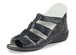 Waldläufer Riemchen-Sandalette in sommerlichem Stil SCHWARZ
