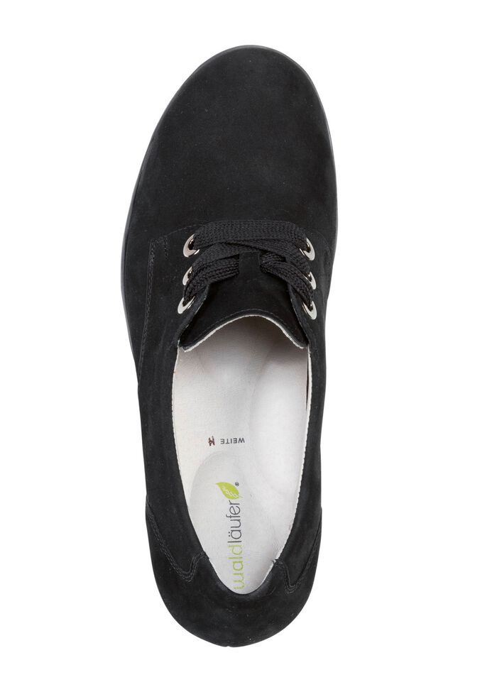 Waldl&auml;ufer, bequemer Damen-Trotteur, Weite H, mit herausnehmbarem Fussbett SCHWARZ