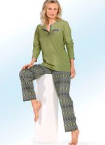 Zweierpack Pyjamas mit Brusttasche und Knopfleiste 