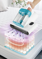 Milbensauger – vernichtet 99,9% aller Milben, Bakterien und Keime BLAU