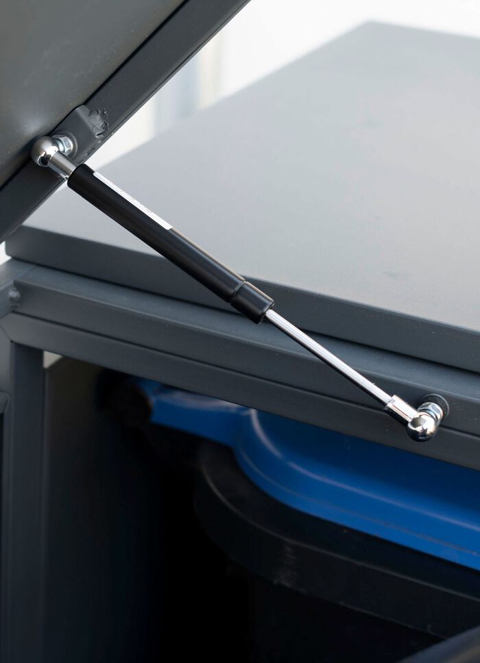 M&uuml;lltonnenbox &laquo;Kubus&raquo;, anthrazit 