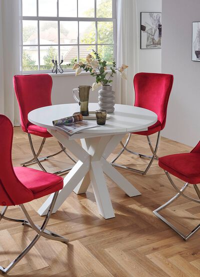 Runder Esstisch mit Auszug 