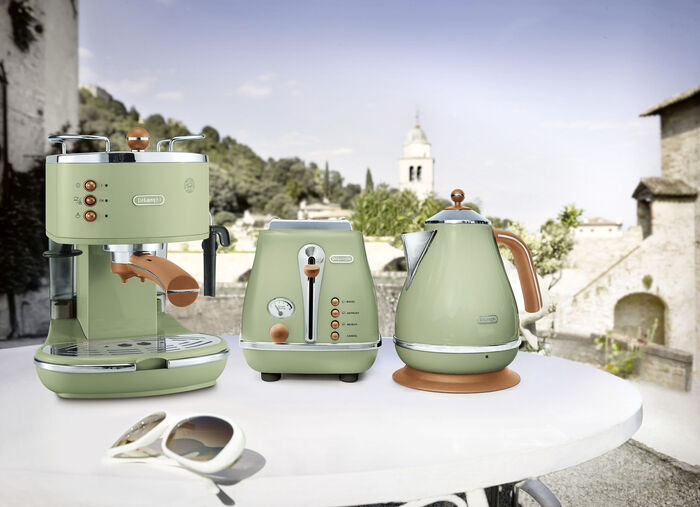 «De Longhi» Frühstücksserie im Vintage Design GRÜN