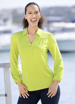 Poloshirt mit kurzer Knopfleiste in 2 Farben 