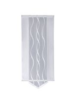 Schiebevorhang Welle mit Dreiecksabschluss, verschiedene Farben SILBER