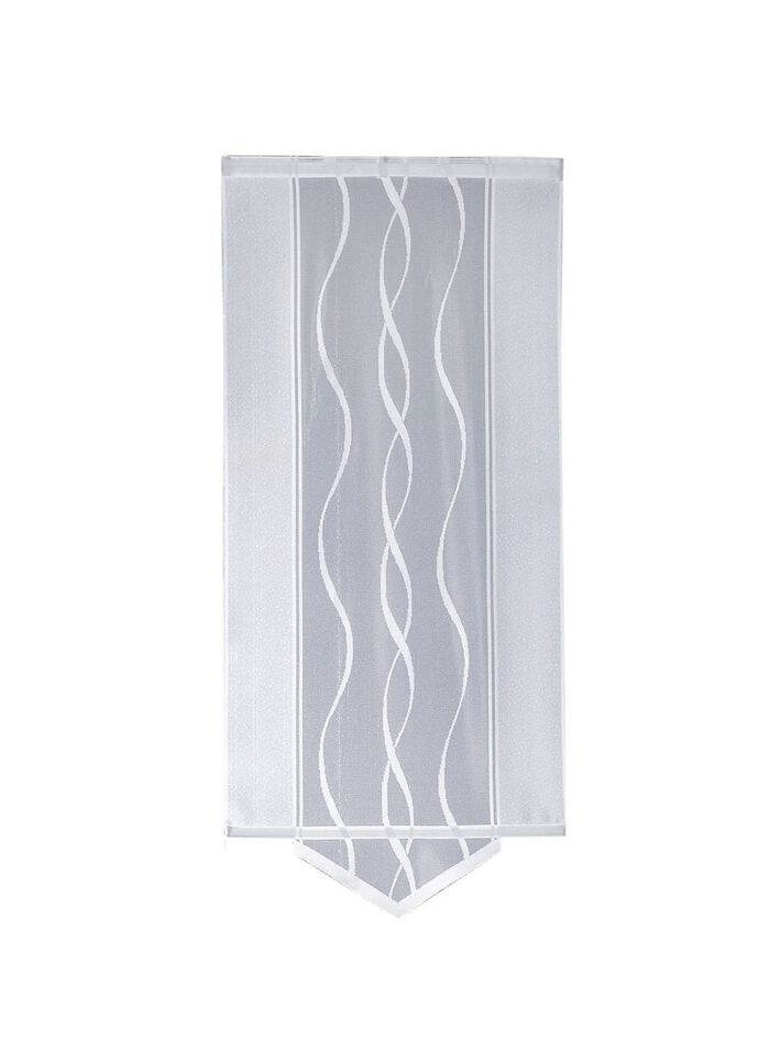 Schiebevorhang Welle mit Dreiecksabschluss, verschiedene Farben SILBER